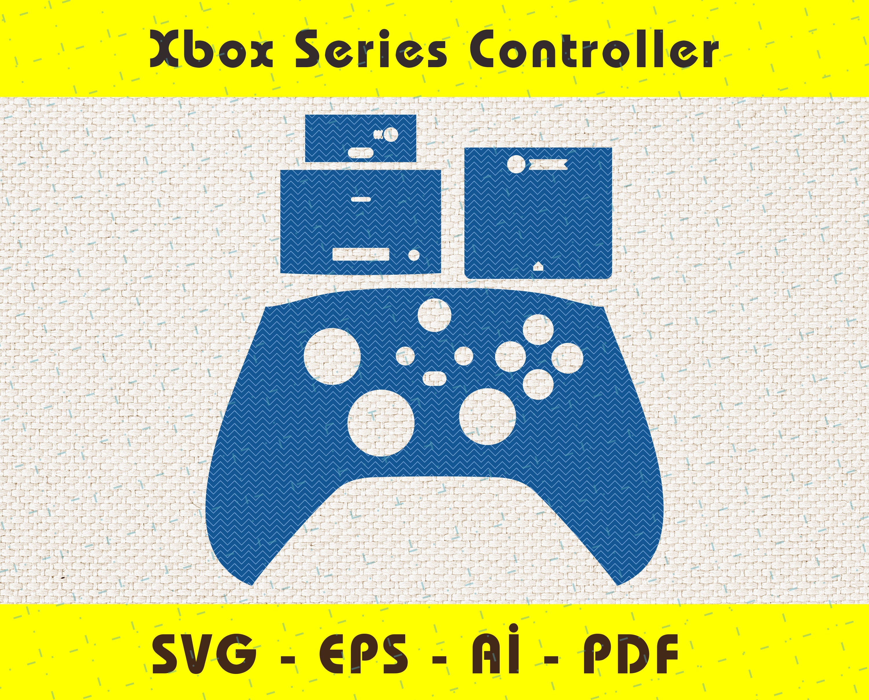 xbox series controller skin full wrap skin cutting template etsy