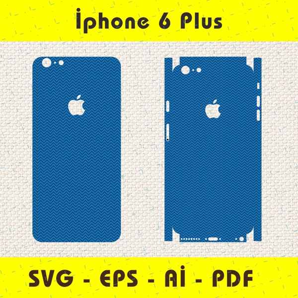 iPhone Vinyl Skin Template Cricut Etsy