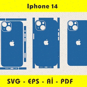 iPhone 14 full wrap skin template
