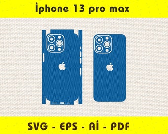 iPhone 13 Pro Max Full Wrap Skin Vorlage