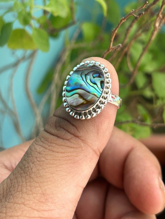 Sterling Silver Shell Peace Ring Sterling Silver Shell Peace Ring