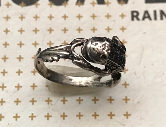 Sterling Silver Frog Ring - image 3