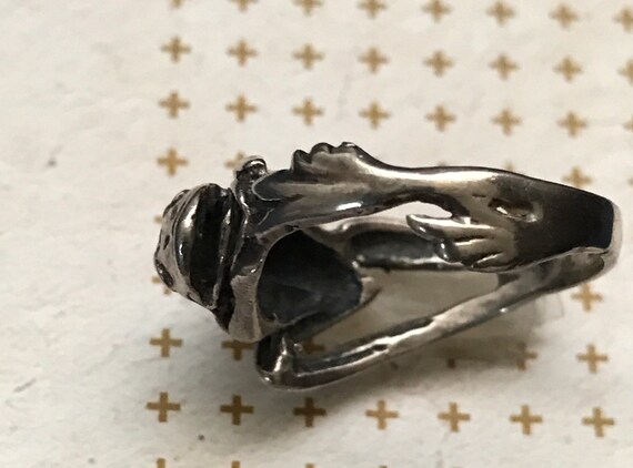 Sterling Silver Frog Ring - image 4