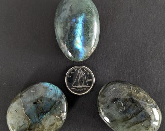 Labradorite Palm Stone. 1pc. Crystal