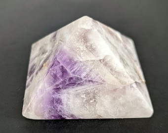 Chevron Amethyst Pyramid