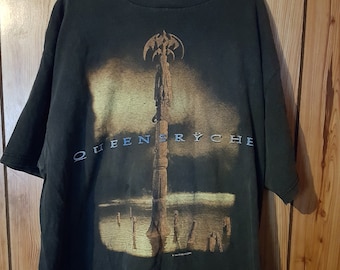 90s queensryche USA製 ワールドツアーTシャツ GIANT 1997 Queensryche World Tour T-shirt Vintage 1990s Giant Tag Metal