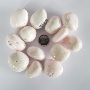 Mangano Calcite Tumbled Crystal. 1pc