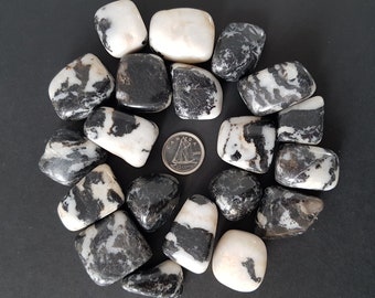 Zebra Jasper Tumbled Crystal. 1pc
