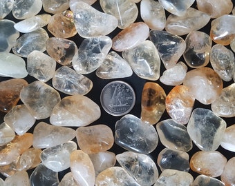 Citrine Tumbled Crystal 1 PC. Heat treated
