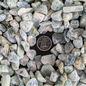 Aquamarine Semi Tumbled Crystals, includes 10g