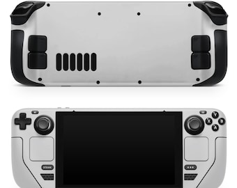 Jasnoszara pastelowa skórka do Steam Deck, skórki do Steam Deck Oled, naturalne kolory wstępnie wycięte okleiny, naklejka ochronna do konsoli Valve Steam Deck