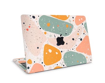 Vinilo adhesivo Sage Terrazzo para MacBook / Vinilo decorativo abstracto / Adhesivo protector estético para MacBook Air y Pro