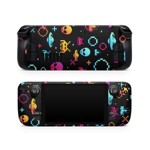 Retro Space Arcade Steam Deck Skin, Skins for Steam Deck Oled, Precut Printed Vinyl Wrap, Protective Decal for Steam Deck Gaming Console