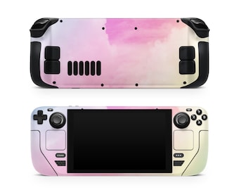Cute Pastel Clouds Steam Deck Skin, Skins for Steam Deck Oled, Printed Vinyl Wrap, Cute Protective Decal for Steam Deck Gaming Console