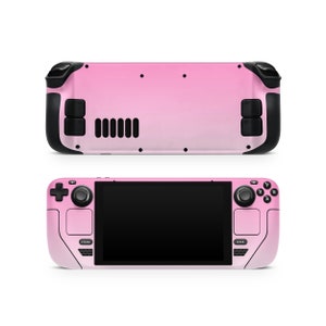 Weiß Rosa Farbverlauf Steam Deck Skin, Skins für Steam Deck Oled, Vorgeschnittene bedruckte Vinylverpackung, Schutzaufkleber für Steam Deck-Spielekonsole
