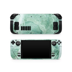 Mint Marble Steam Deck Skin, Skins for Steam Deck Oled, Printed Vinyl Wrap, Fullbody Protective Decal for Valve Steam Deck Gaming Console