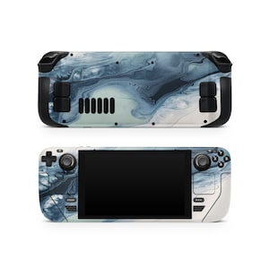 Marble Aqua Steam Deck Skin, Skins for Steam Deck Oled, Precut Printed Vinyl Wrap, Protective Decal for Valve Steam Deck Gaming Console
