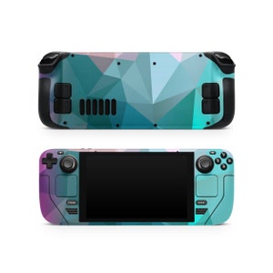 Pastel Geometry Steam Deck Skin, Skins for Steam Deck Oled, Precut Printed Vinyl Wrap, Protective Decal for Valve Steam Deck Gaming Console
