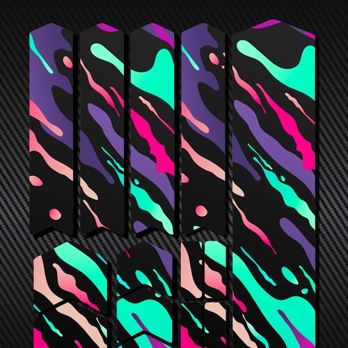 Bicycle Frame Fork Protector Decals Set 14 Pcs / Mtb Etsy