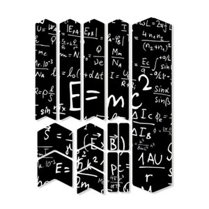 E=mc2 Teoria Względności Naklejki Ochronne Ramy Rowerów, Ochrona Roweru, Zestaw Naklejek Na Rowery Elektryczne MTB, Osłona Ramy i Widelca, Naklejki Na Rowery