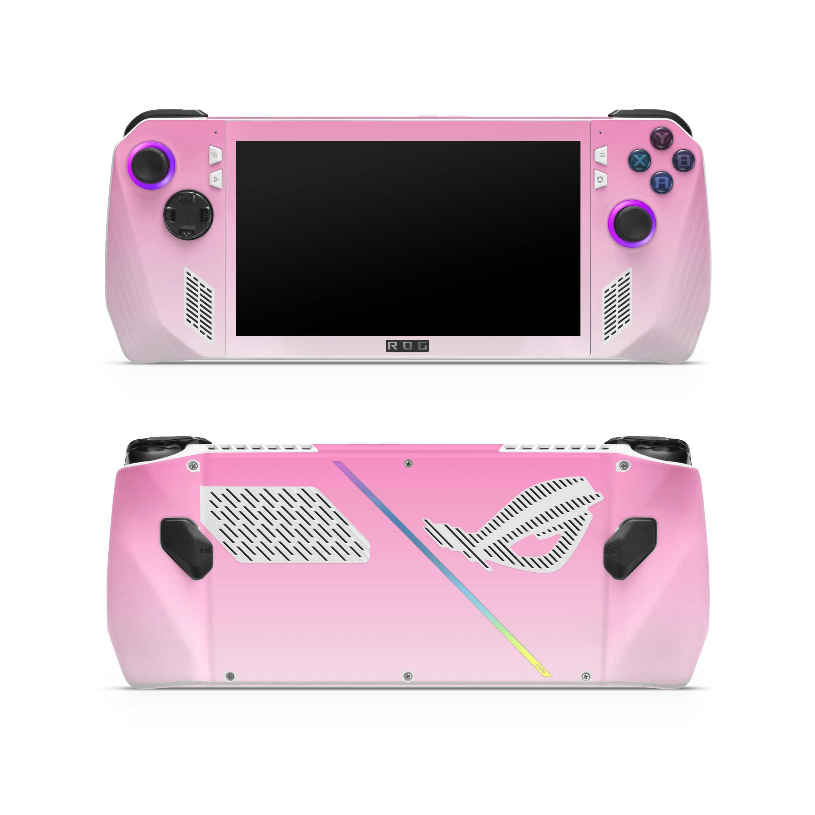 Pink & White Gradient Rog Ally Skin, Skins for Asus Rog Ally, Pastel Printed Vinyl Wrap, Matte Protective Decal for Rog Ally X Console