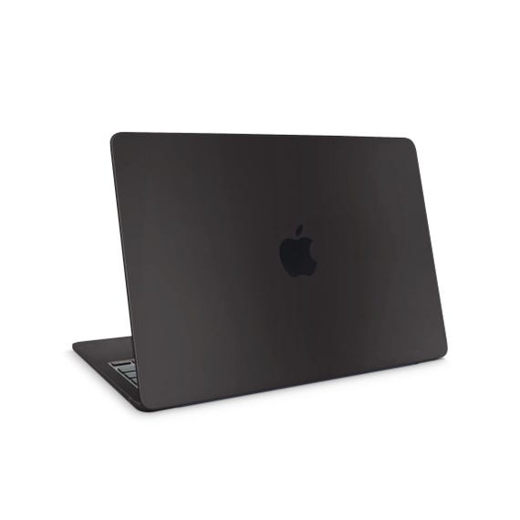 Matte Black MacBook Vinyl Skin | Solid Color Laptop Cover Sticker