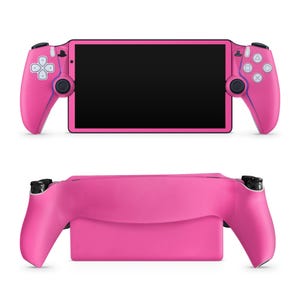 Fuchsia PS Portal Skin, Vibrant Pink Enfärgat Skin, PS Portal Tillbehör, Skyddande Wrap Dekal för Sony Handhållen Spelkonsol