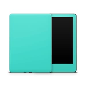 Turqoise Kindle Protective Skin, Kindle Wrap Vinyl Sticker, Kindle Accessories, Kindle Decorative Decals, Natural Pastel Colors Kindle Cover