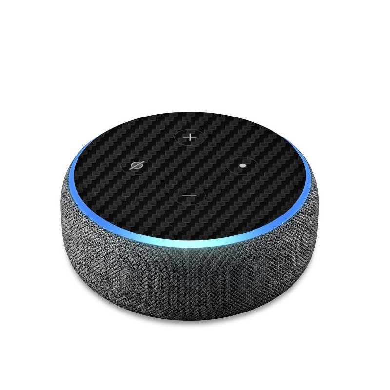 Autocollant Skin Fibre Carbone Pour Amazon Echo Dot 3ème Génération - Marque Itsaskin