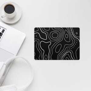 Habillage de carte topographique pour Apple Magic Trackpad 1 2 3, habillage de motif de terrain topographique, autocollants de couverture en vinyle Magic Trackpad