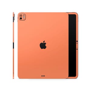 Coral Pastel Skin for Apple iPad, iPad Decal, iPad Stickers, Apple iPad Fullbody Protection, Natural Colors Vinyl Wrap for iPad Air Pro Mini