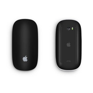 Matte Black Protective Skin per Apple Magic Mouse, Pellicola protettiva in vinile opaco, Copertura per Magic Mouse, Decalcomanie per Apple Magic Mouse, Accessori e protezione