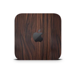 Ebbenhoutpatroon Mac Mini Skin, Mac Mini decoratieve wrap, volledige beschermende sticker, bedrukte vinylcover voor Apple Mac Mini M1 M2 M4 Pro