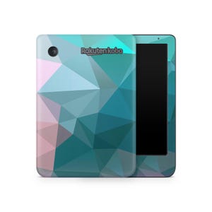 Pastel Geometry Kobo Protective Skin, Kobo Cover Vinyl Wrap, Kobo eReader Accessories, Decorative Decals, Colourful Pattern