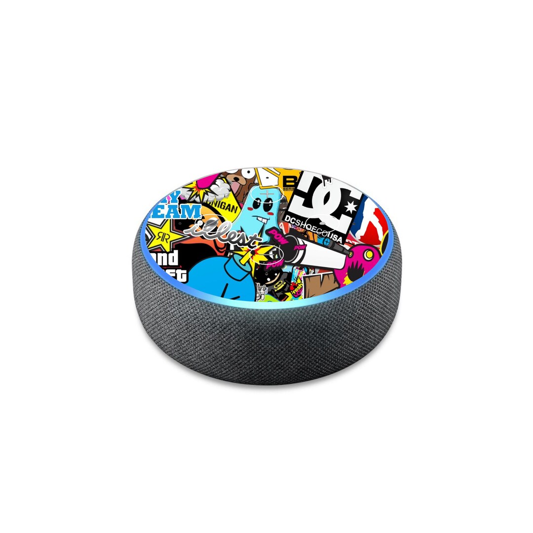 STICKERBOMB Skin para Amazon Echo Dot 3 3rd Gen Alexa - Pegatina de ...