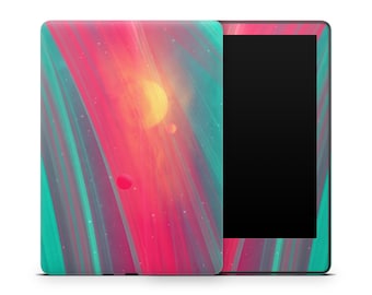 Housse de protection pour Kindle Nébuleuse, Film de protection en vinyle pour Kindle, Accessoires Kindle, Décalcomanies décoratives, Motif galaxie coloré