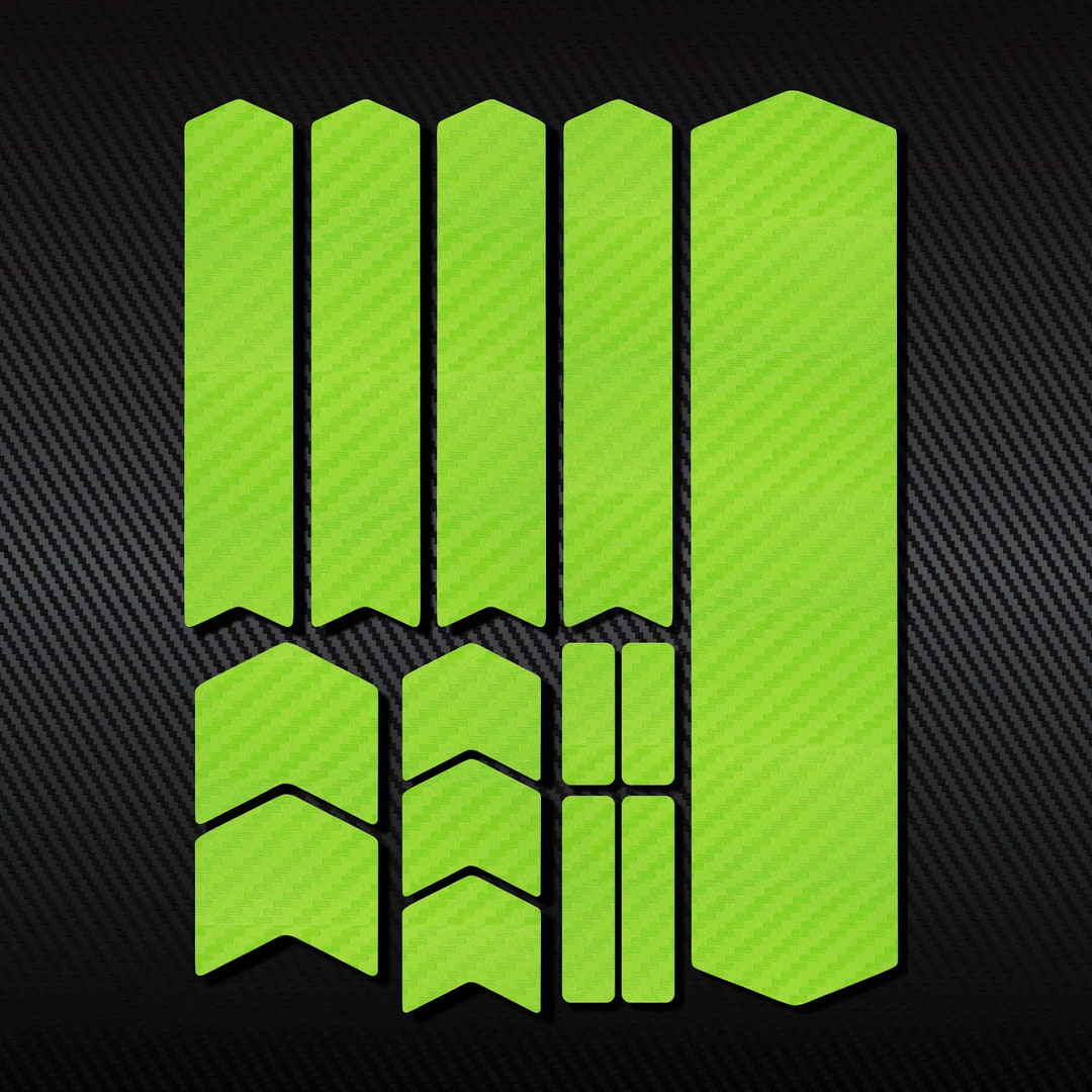 Bicycle Frame Carbon Fork Protector Decals Set 14 Pcs / Mtb Etsy