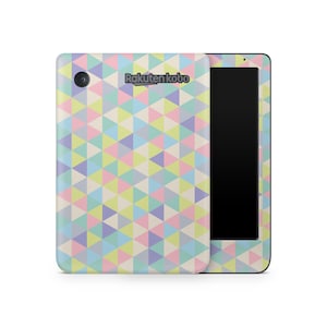 Pastel Triangles Kobo Protective Skin, Kobo Cover Vinyl Wrap, Kobo eReader Accessories, Decorative Decals, Colourful Pattern