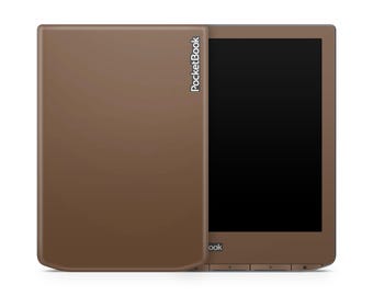 コーヒーカラーのポケットブック保護スキン、ポケットブック用ビニールラップ、ポケットブック用アクセサリー、マット仕上げのナチュラルソリッドカラーカバー