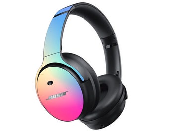 Gradient Rainbow Pastel Skin for BOSE Headphones Qc45 Qc35 Soundlink Wireless Series I II 700 - Printed Vinyl Decal Sticker Protective Wrap