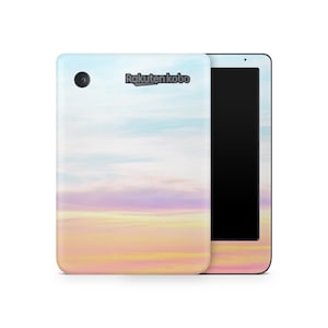 Sunset Pastel Colors Kobo Protective Skin, Kobo Cover Vinyl Wrap, Kobo eReader Accessories, Decorative Decals, Colourful Pattern