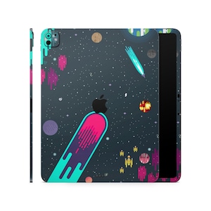 Retro Comet Skin für Apple iPad, iPad Aufkleber, iPad Aufkleber, Apple iPad Ganzkörperschutz, Bedruckte Vinylfolie für iPad Air Pro Mini