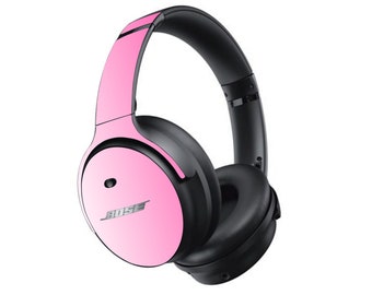 Gradient Pink & White Pastel Skin for BOSE Headphones QuietComfort Ultra Qc45 Qc35 Soundlink 700, Vinyl Wrap Decal Sticker Protective