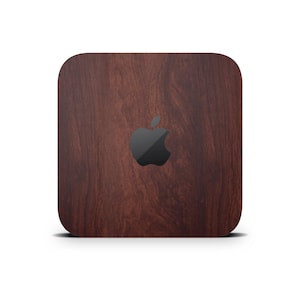 Mahoniehoutpatroon Mac Mini Skin, Mac Mini decoratieve wrap, beschermende sticker, bedrukte vinyl hoes voor Apple Mac Mini M1 M2 M4 Pro