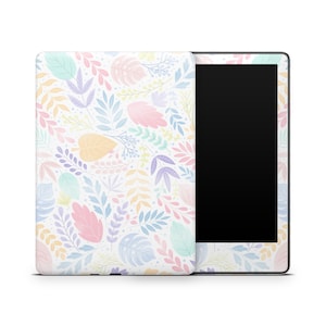 Pastell Blumen Kindle Schutzhülle, Kindle Hülle Vinyl Wrap, Kindle Zubehör, Dekorative Aufkleber, Buntes Blumenmuster