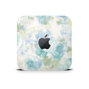 Ombre bloemen Mac Mini Skin, Mac Mini decoratieve wrap, kleurrijk bloemenpatroon beschermende vinyl hoes voor Apple Mac Mini M1 M2 M4 Pro