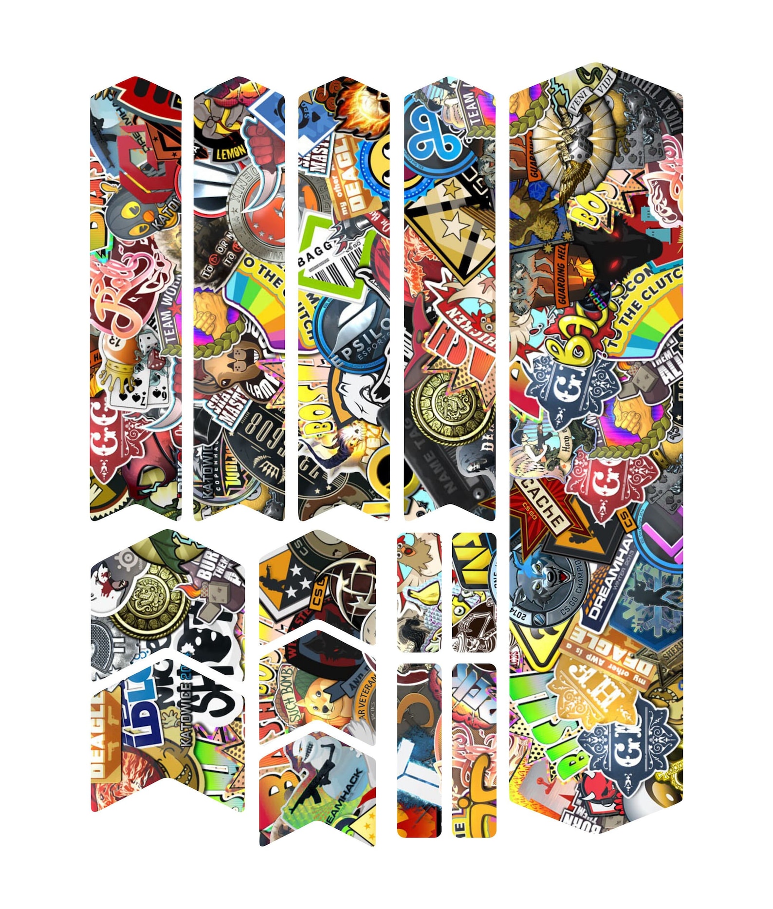 bicycle frame protection stickers