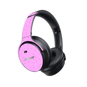 Polkaroze skin voor BOSE-koptelefoon QuietComfort Ultra Qc45 Qc35 Soundlink 700, gedrukte vinylsticker sticker beschermende wrap