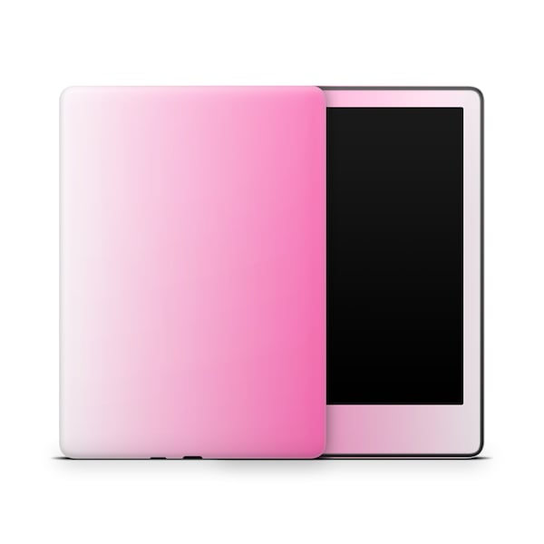 Pink & White Gradient Kindle Protective Skin, Kindle Cover Vinyl Wrap, Kindle Accessories, Decorative Decals, Pastel Pattern