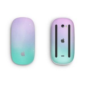 Pelle protettiva Galaxy pastello per Apple Magic Mouse, involucro in vinile stampato, decalcomania per copertina Cute Sky Stars, accessori Apple Magic Mouse 1 2